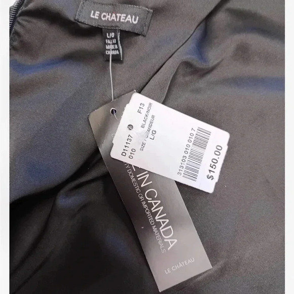 Le Chateau Black Sleeveless  Dress Size Large - Picture 7 of 8